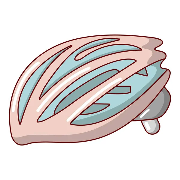 Bike helmet protection icon, cartoon style — Stock Vector