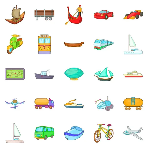 Değişen dünya simgeleri ayarla, tarzı çizgi film