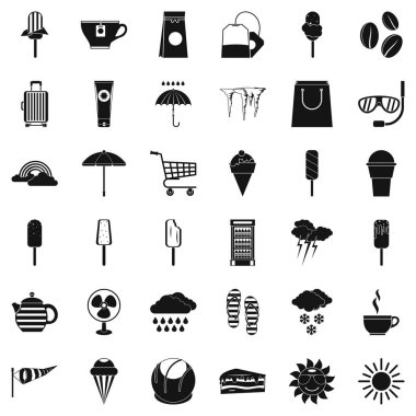 Gökkuşağı Icons set, basit tarzı