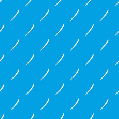 Katana desen kesintisiz mavi