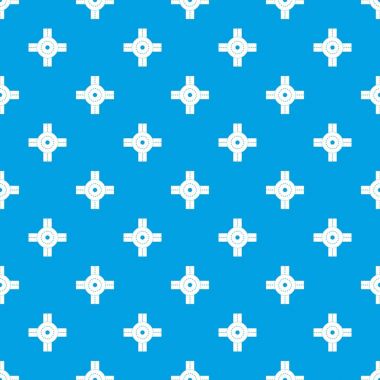 Büyük yol kavşağı desen kesintisiz mavi