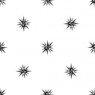 Yuvarlak hücre virüs desen sorunsuz siyah