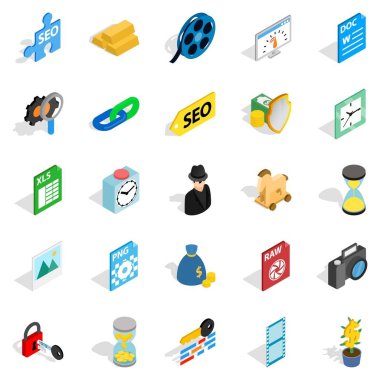 Eğitim kümesi, izometrik tarzı simgeleri göster