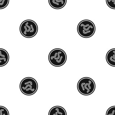 Bakteri desen sorunsuz siyah sürü