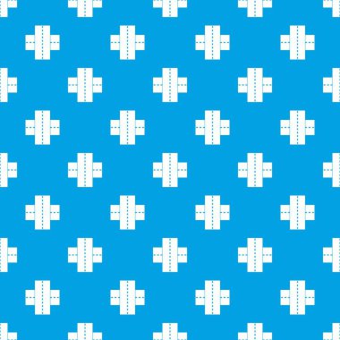 İki yol desen kesintisiz mavi