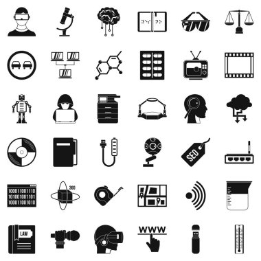 SEO Icons set, basit tarzı