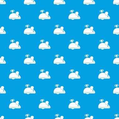 Clockwork fare desen kesintisiz mavi