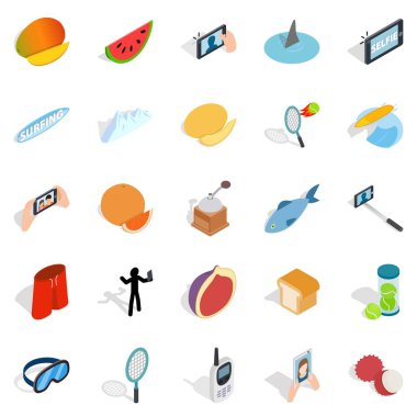 Dinç Icons set, izometrik stili