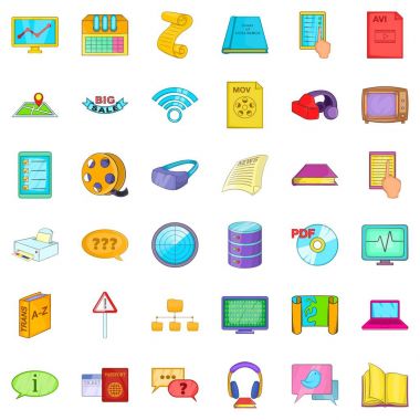 Dosya Icons set, karikatür tarzı