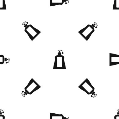 Vücut bakım losyonu desen sorunsuz siyah