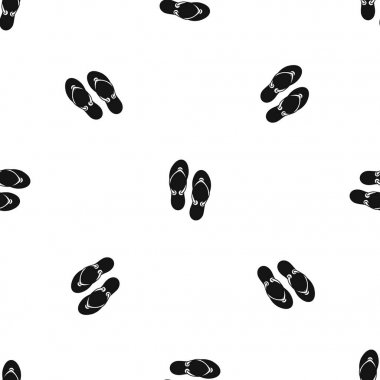 Flip flop sandalet sorunsuz siyah desen