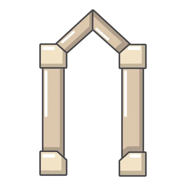 Archway element ikona, stylu cartoon — Wektor stockowy