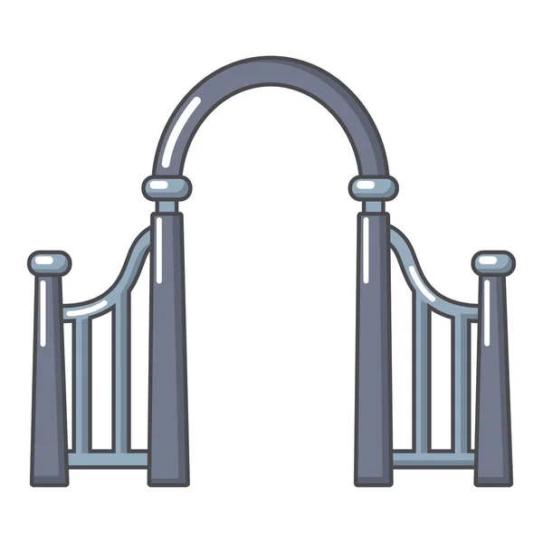 Ícone de metal Archway, estilo cartoon — Vetor de Stock