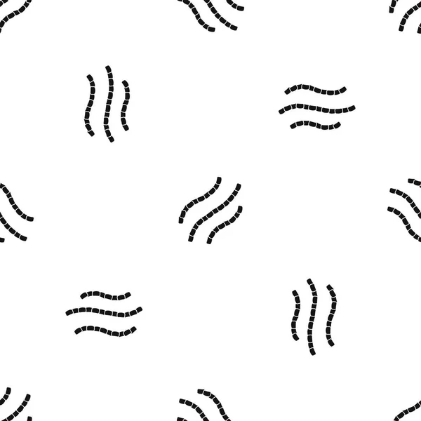 Escherichia coli patrón sin costura negro — Archivo Imágenes Vectoriales