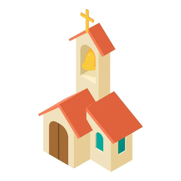 教堂图标，等距风格 — 图库矢量图片