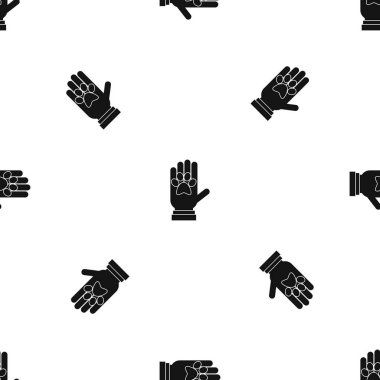 Bağışlar için evcil hayvan desen sorunsuz siyah