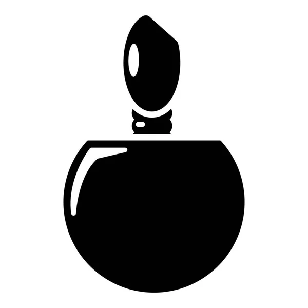 香水瓶製品のアイコンをシンプルなブラック スタイル — ストックベクタ