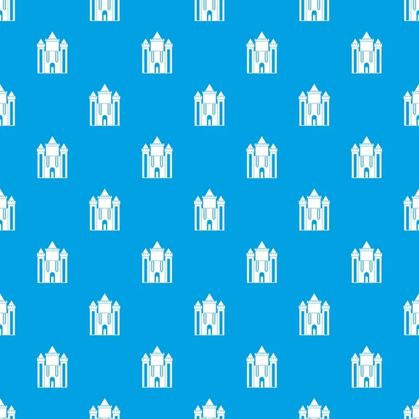 Ancien motif fort bleu sans couture — Image vectorielle