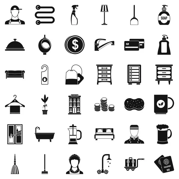 Reszta zestaw ikon, prosty styl — Wektor stockowy