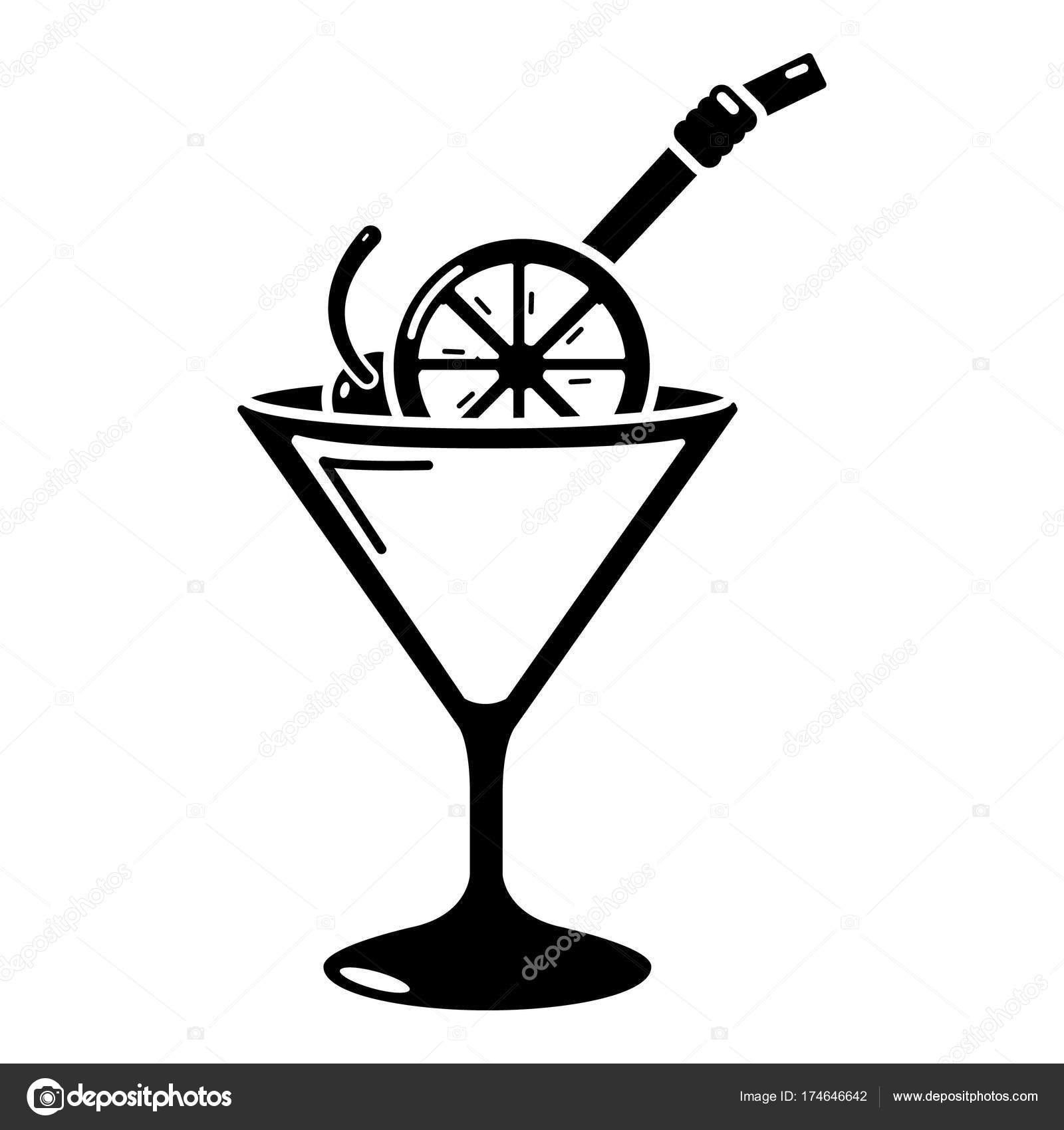 Cocktail Icon Simple Black Style Vector Image By C Ylivdesign Vector Stock