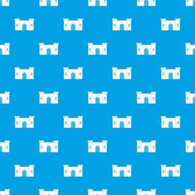 Kale Kapısı desen kesintisiz mavi