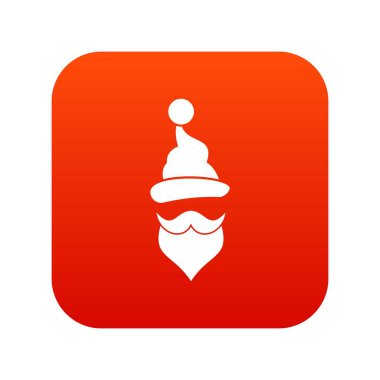 Noel Baba şapkası, bıyık ve sakal, basit tarzı