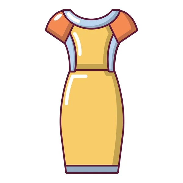 Ícone do vestido, estilo cartoon — Vetor de Stock