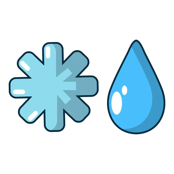Winter icon, cartoon style — Stock Vector