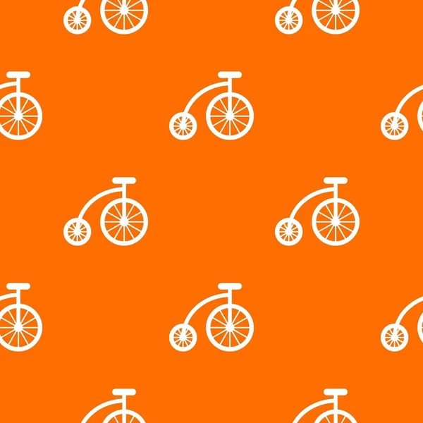 Children bicycle pattern seamless — Stock Vector