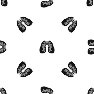 Akciğerler desen sorunsuz siyah