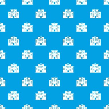 Şehir hastane Binası desen kesintisiz mavi