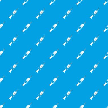 Şırınga desen kesintisiz mavi