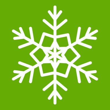 Kar tanesi simgesi yeşil