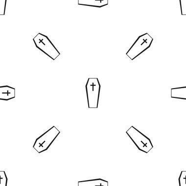 Tabut desen sorunsuz siyah