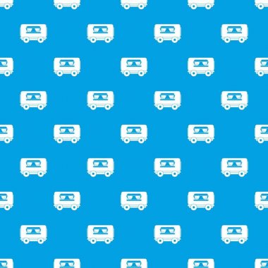 Gıda römork desen kesintisiz mavi