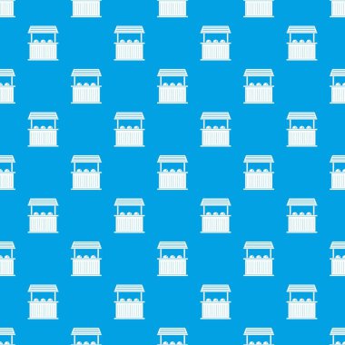 Karnaval Fuar standında desen kesintisiz mavi