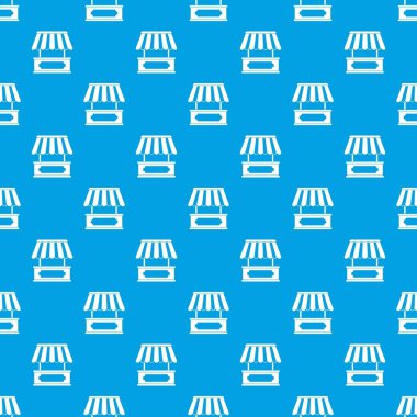 Sokak kiosk desen kesintisiz mavi