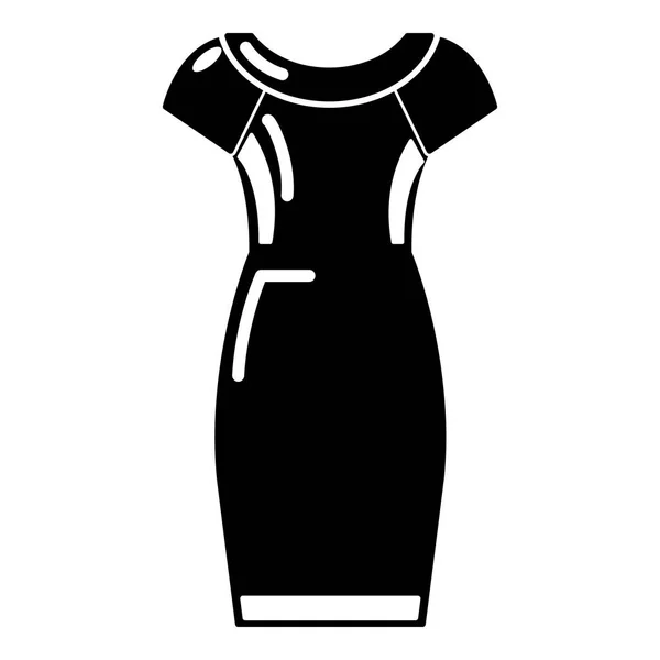 Icône robe, style noir simple — Image vectorielle