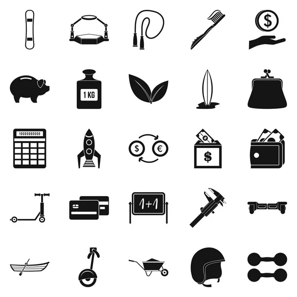 Conjunto de ícones de feixe, estilo simples —  Vetores de Stock