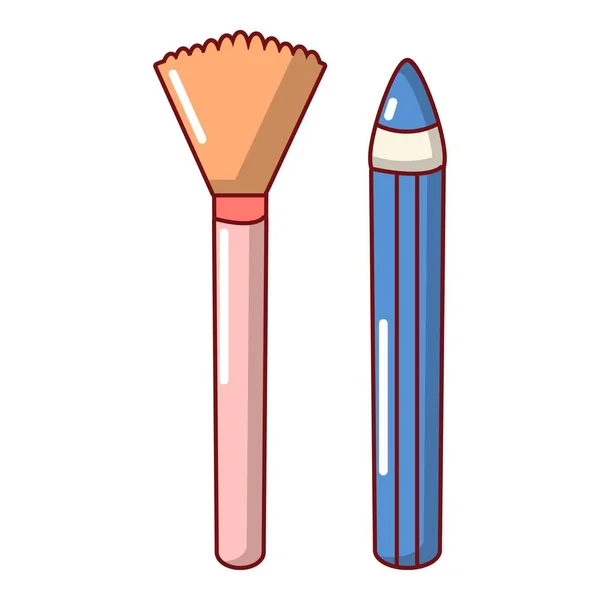 Icono de lápiz de pincel, estilo de dibujos animados — Vector de stock
