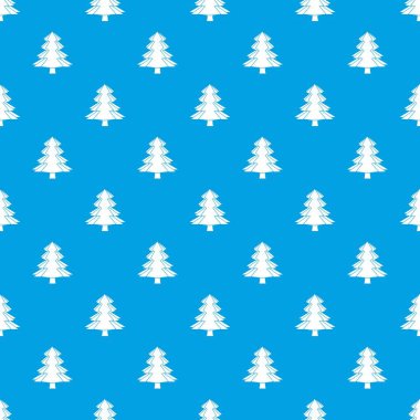 Köknar ağacı desen kesintisiz mavi