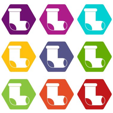 Önyükleme simgesi renk altı yüzlü seti hissettim