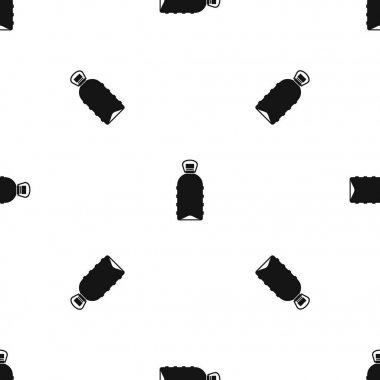 Büyük şişe desen sorunsuz siyah