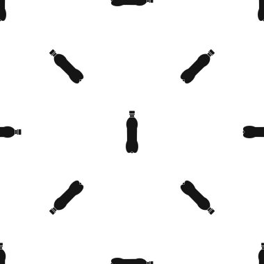 Şişe desen sorunsuz siyah