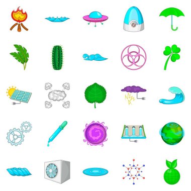 Icons set, karikatür tarzı