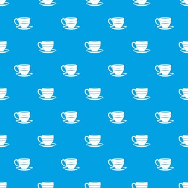 Kupası desen kesintisiz mavi