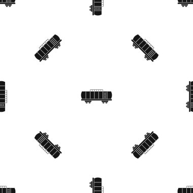 Petrol demiryolu tank desen sorunsuz siyah