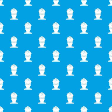 Hintli adam desen kesintisiz mavi