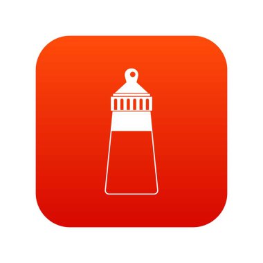 Bebek süt şişesi simgesi dijital kırmızı