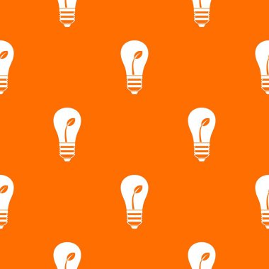 Ekoloji fikir ampul sorunsuz bitki desenli